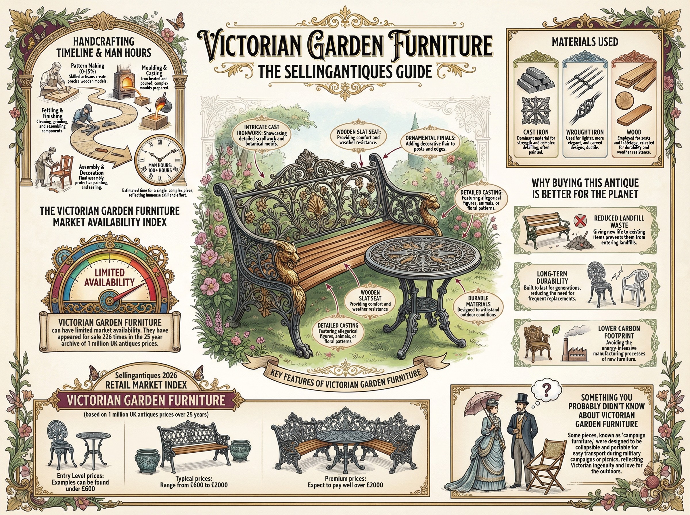 Victorian Garden Furniture Guide Infographic