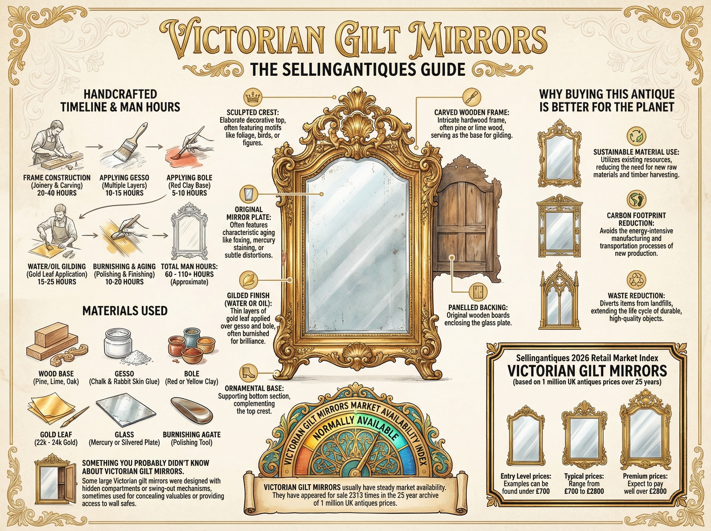 Victorian Gilt Mirrors Guide Infographic