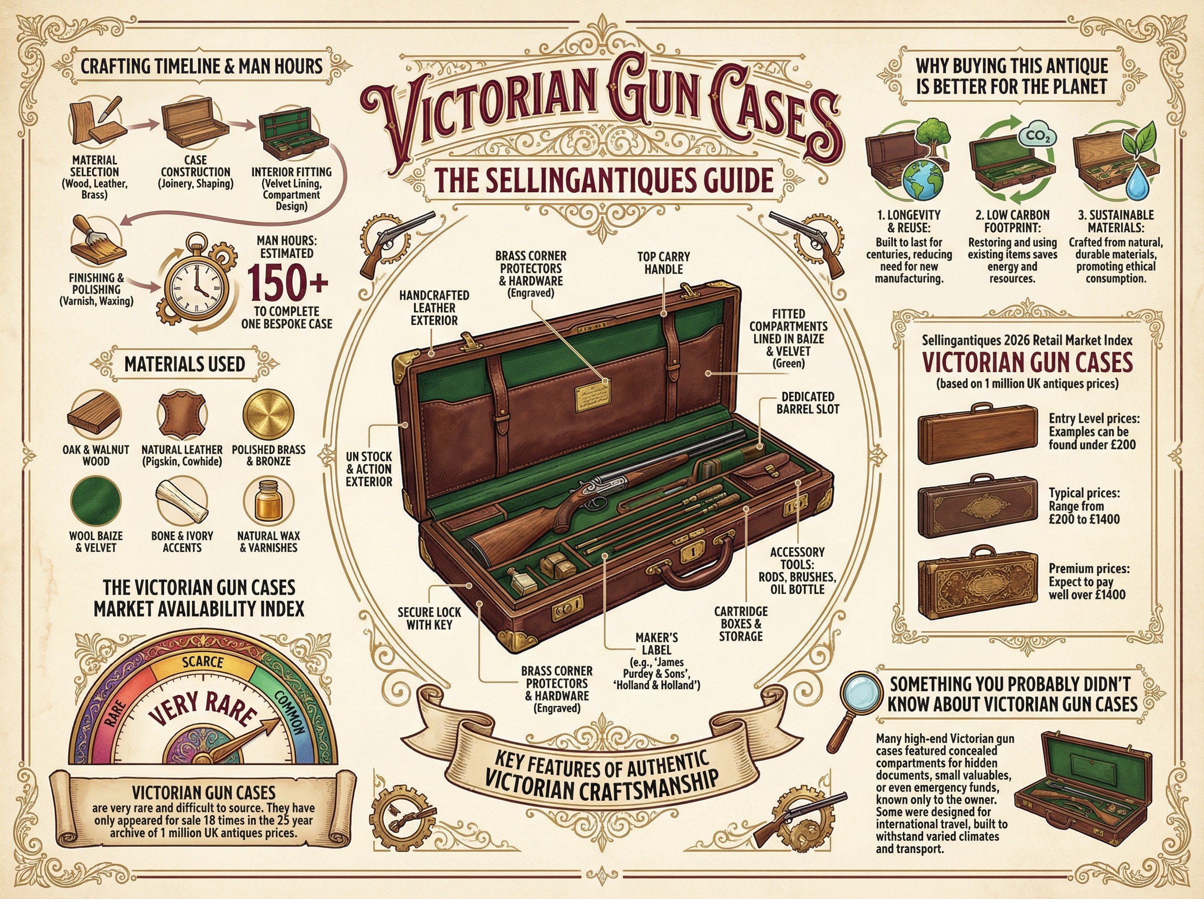 Victorian Gun Cases Guide Infographic