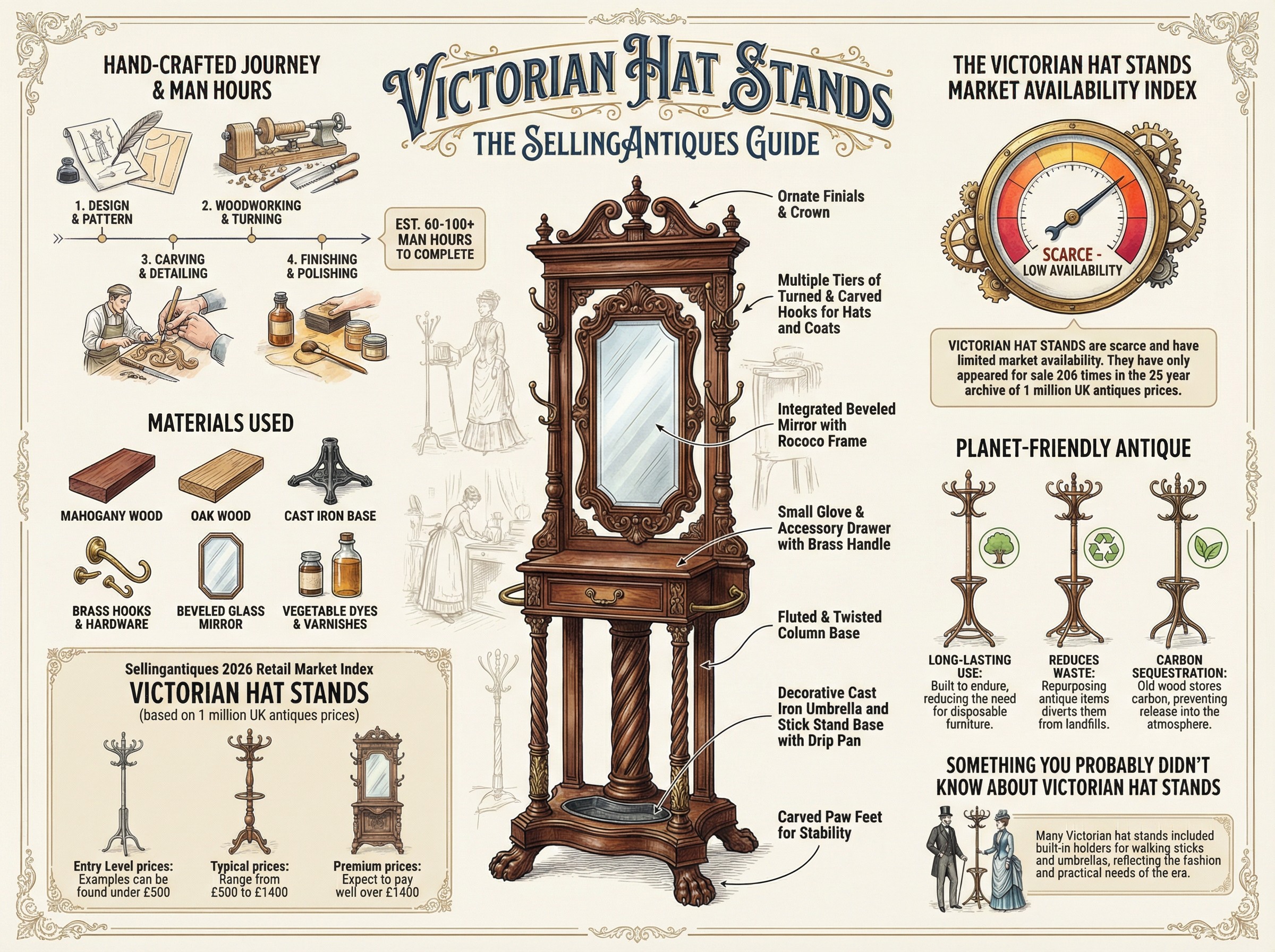 Victorian Hat Stands Guide Infographic