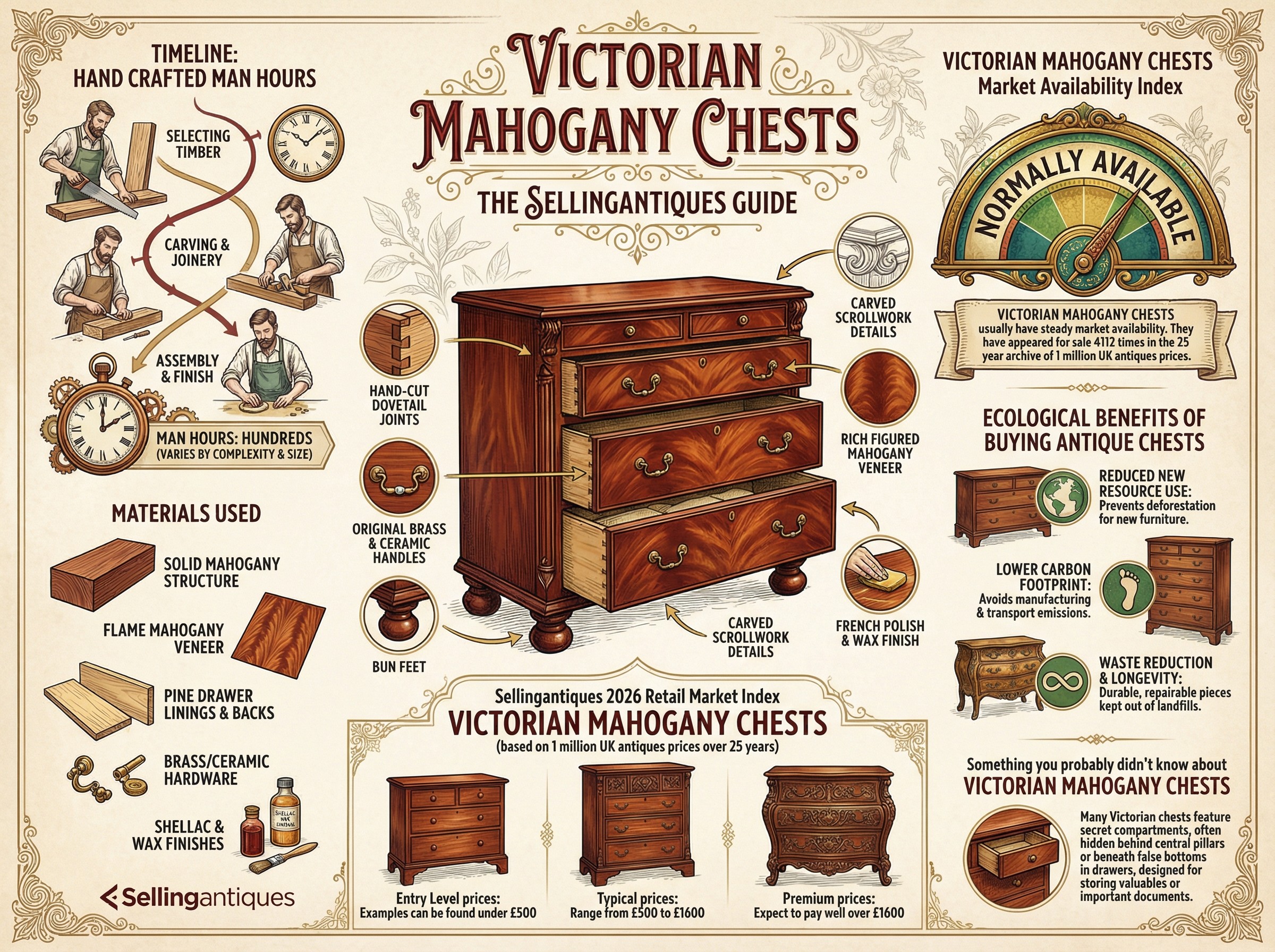 Victorian Mahogany Chests Guide Infographic