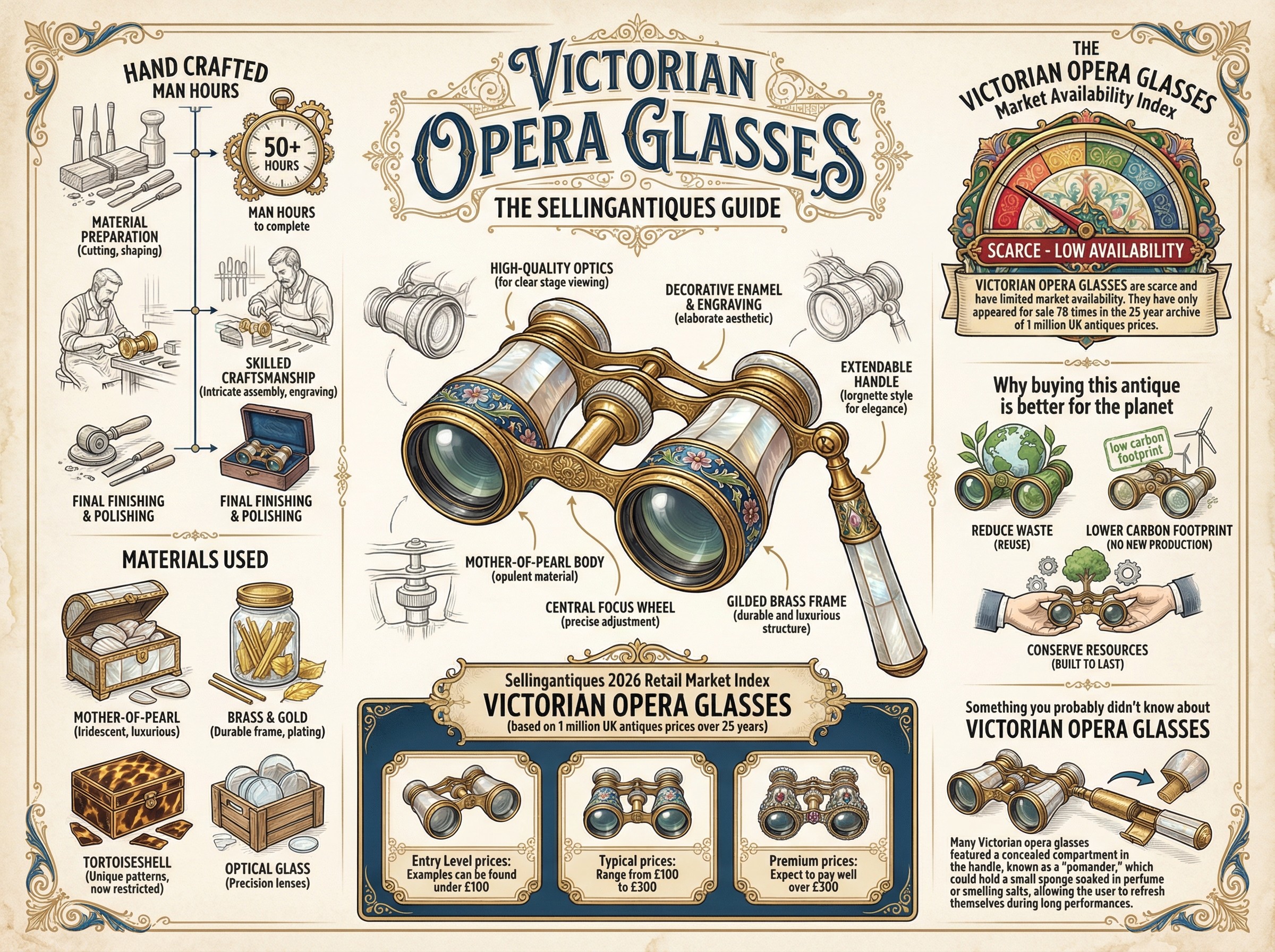 Victorian Opera Glasses Guide Infographic