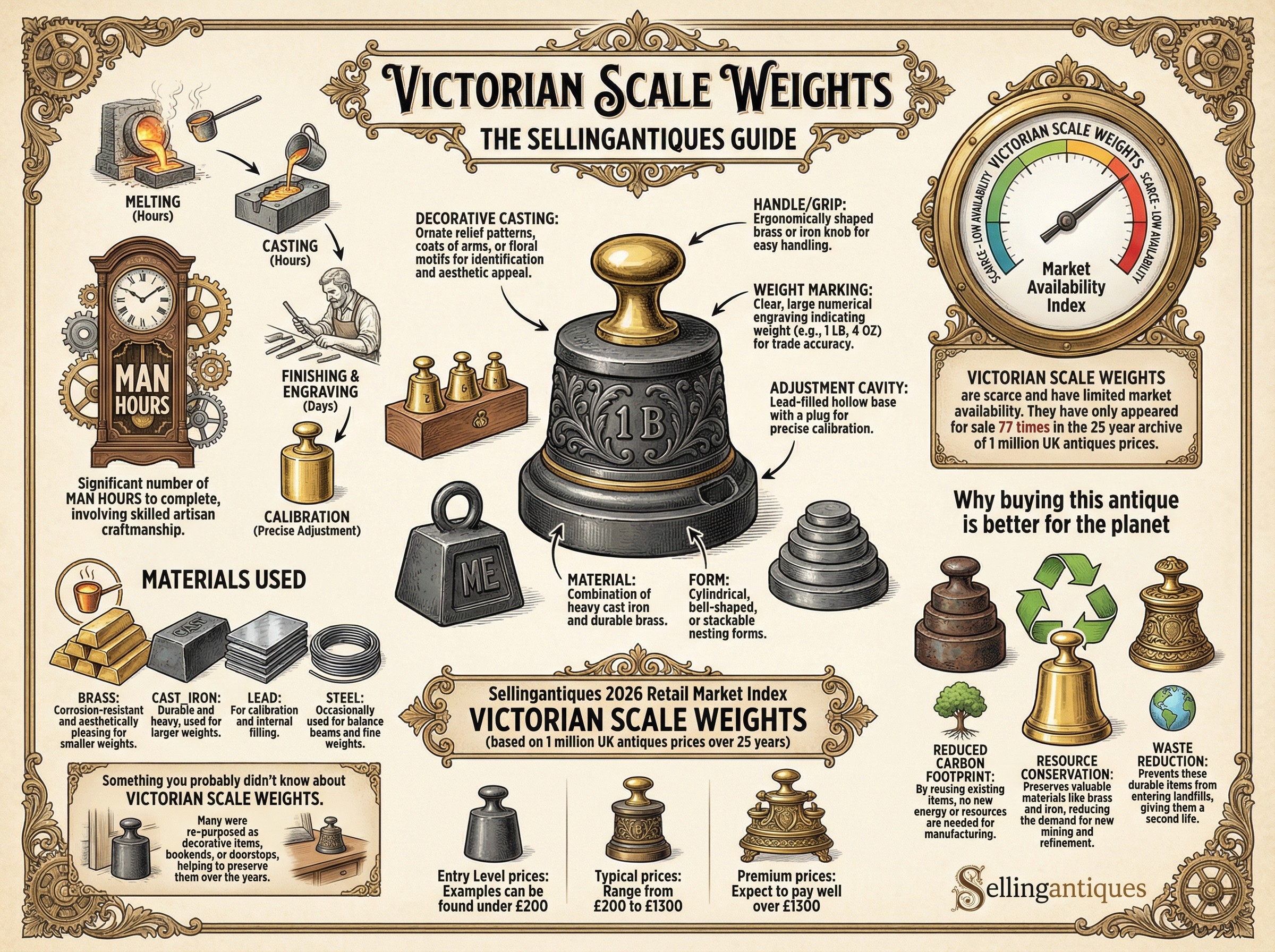 Victorian Scale Weights Guide Infographic