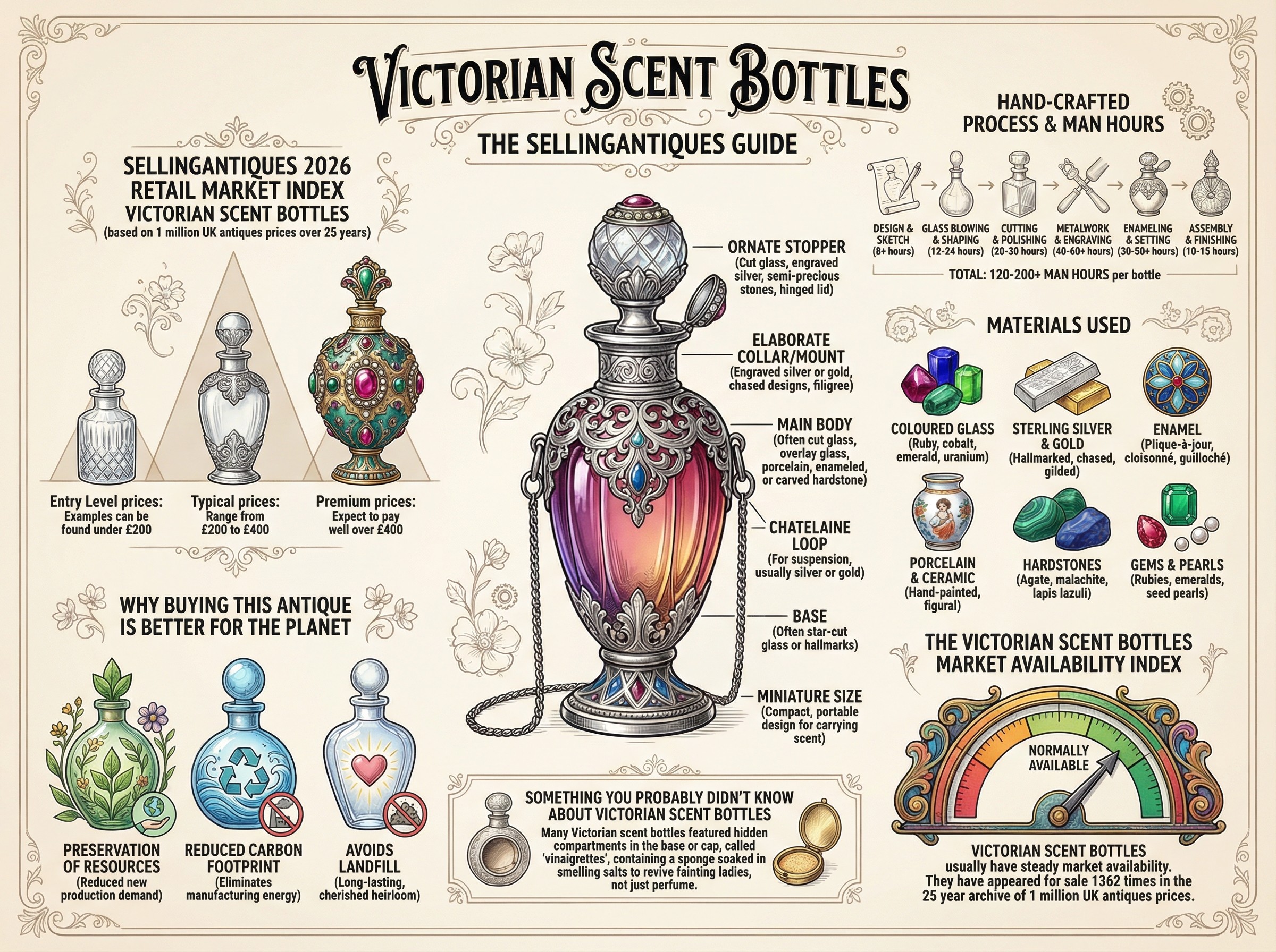 Victorian Scent Bottles Guide Infographic
