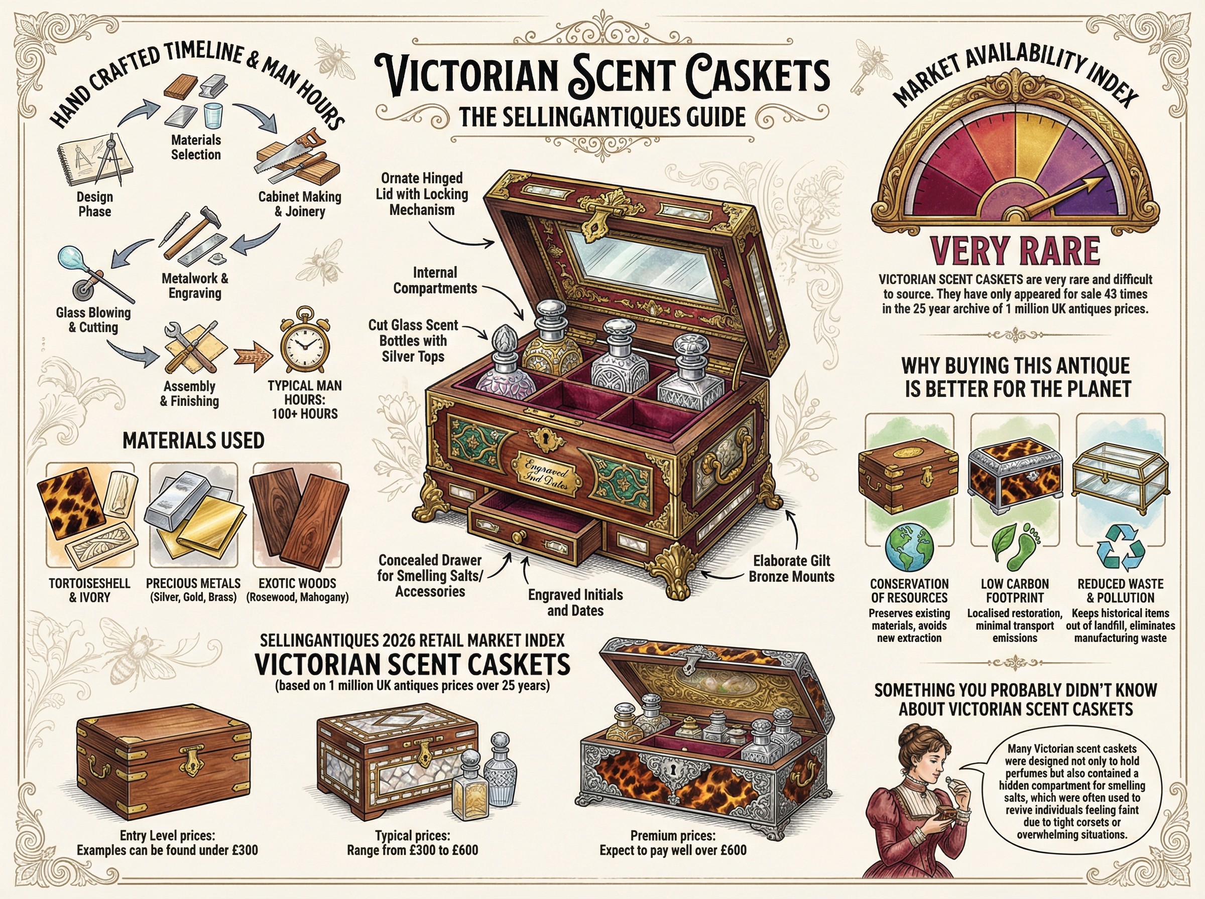 Victorian Scent Caskets Guide Infographic
