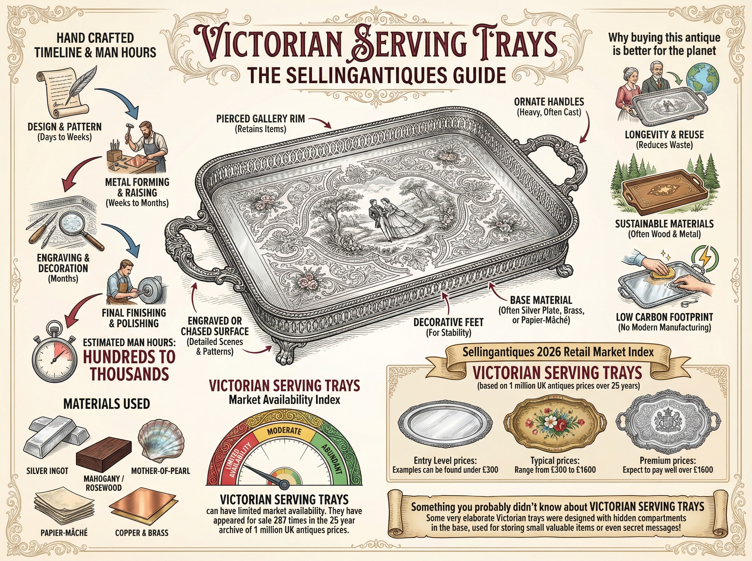 Victorian Serving Trays Guide Infographic