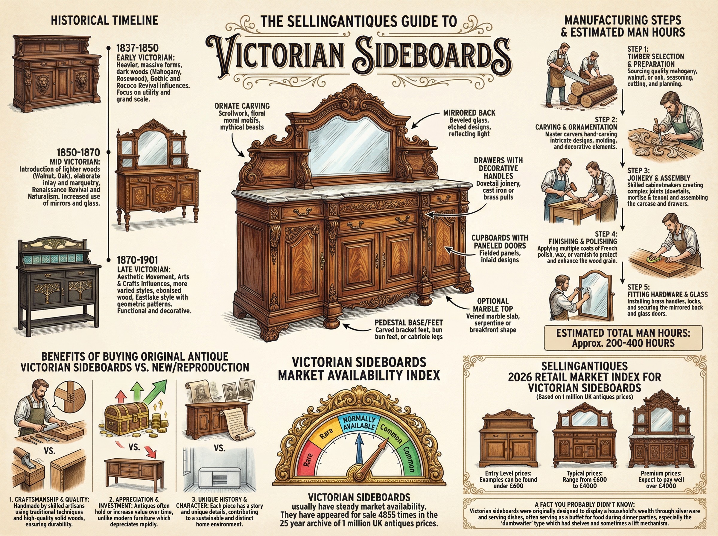 Victorian Sideboards Guide Infographic