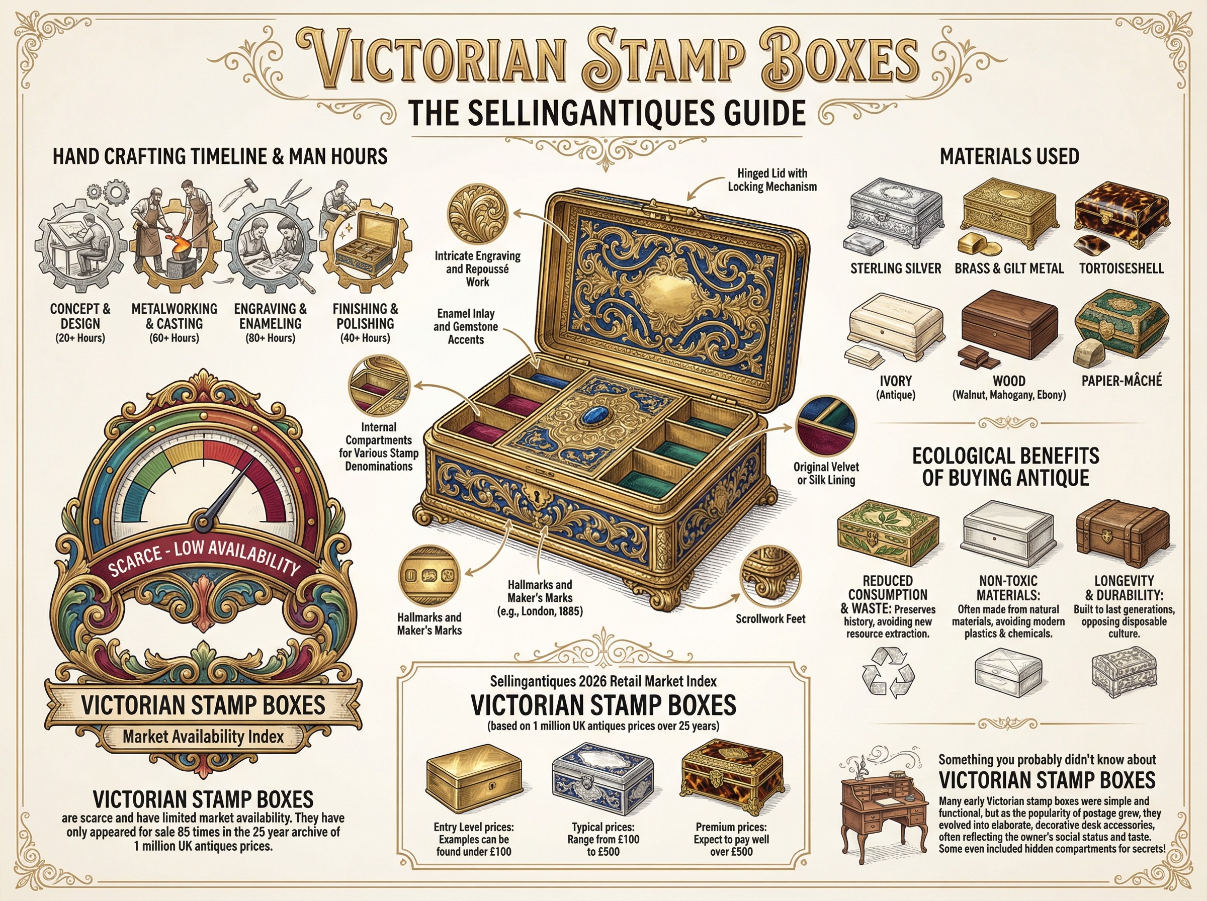 Victorian Stamp Boxes Guide Infographic