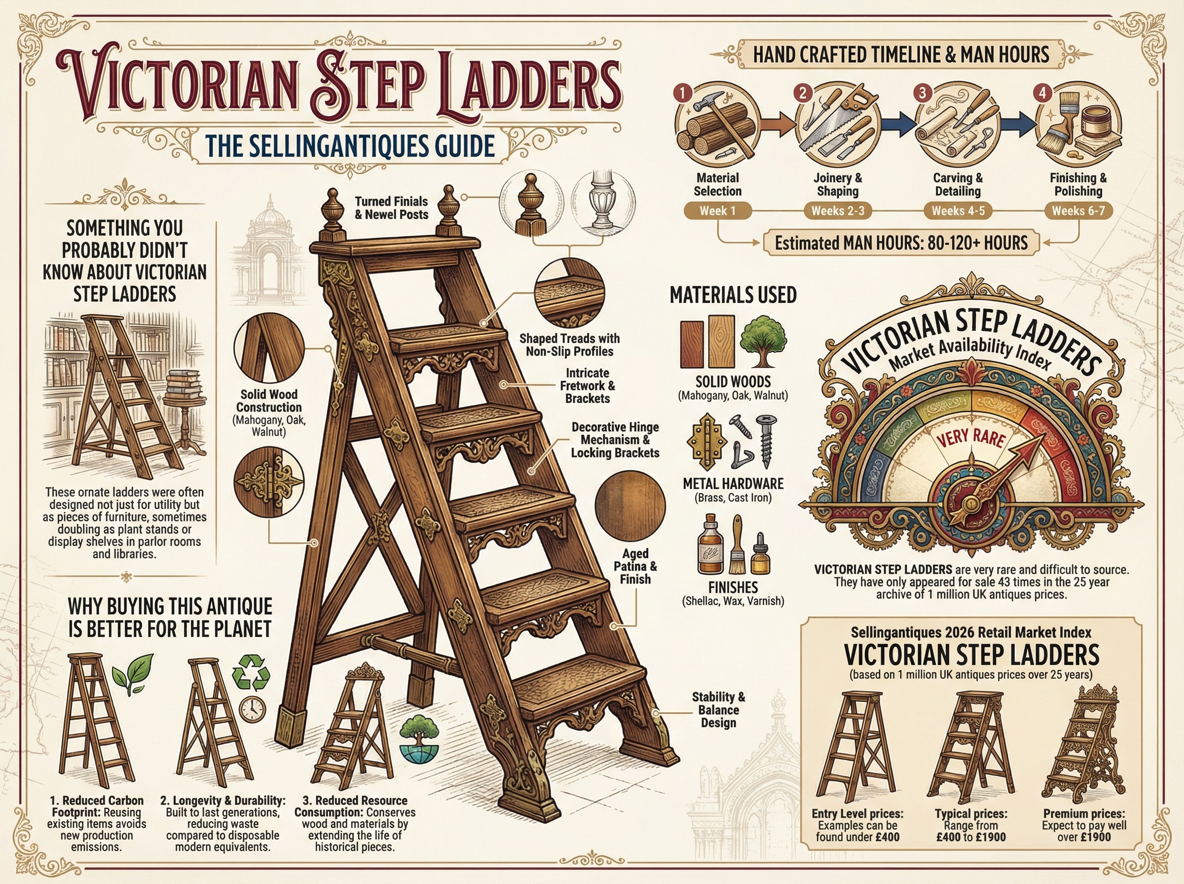 Victorian Step Ladders Guide Infographic
