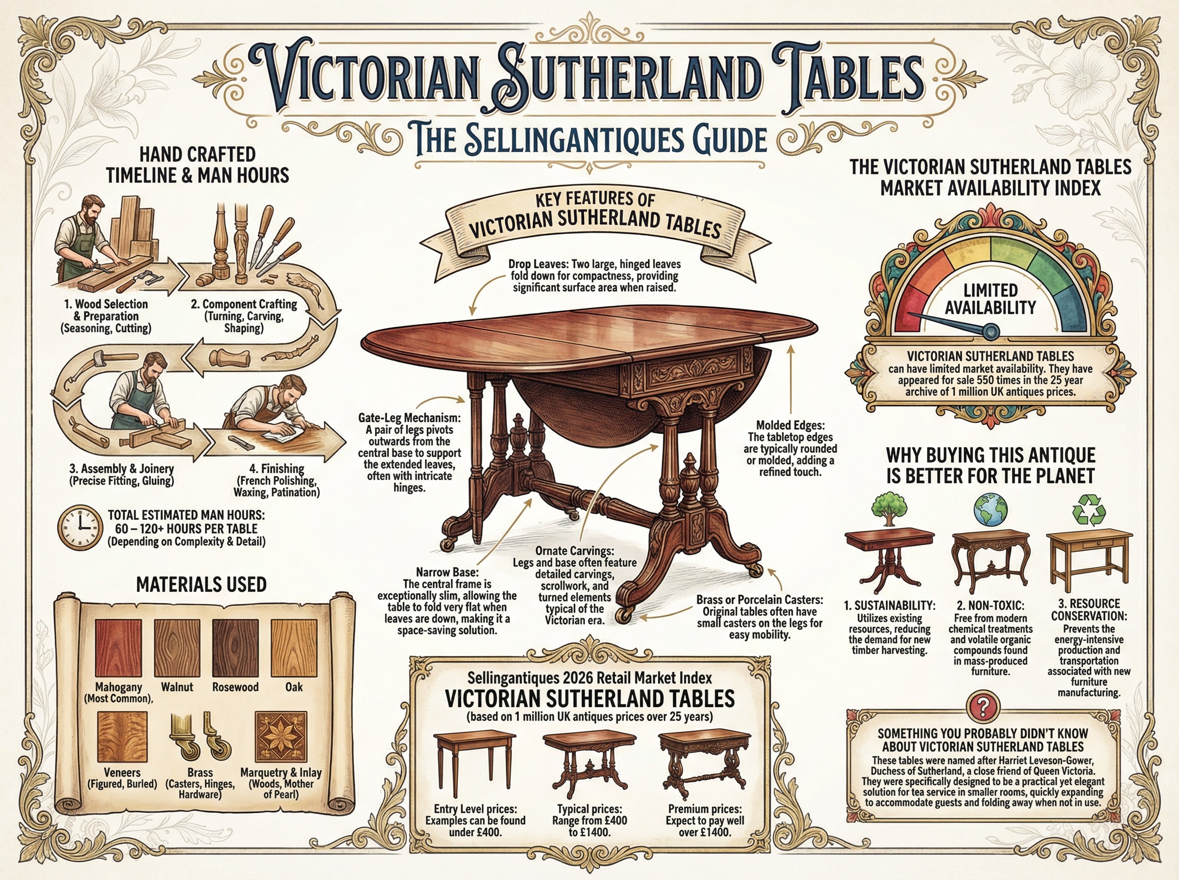 Victorian Sutherland Tables Guide Infographic