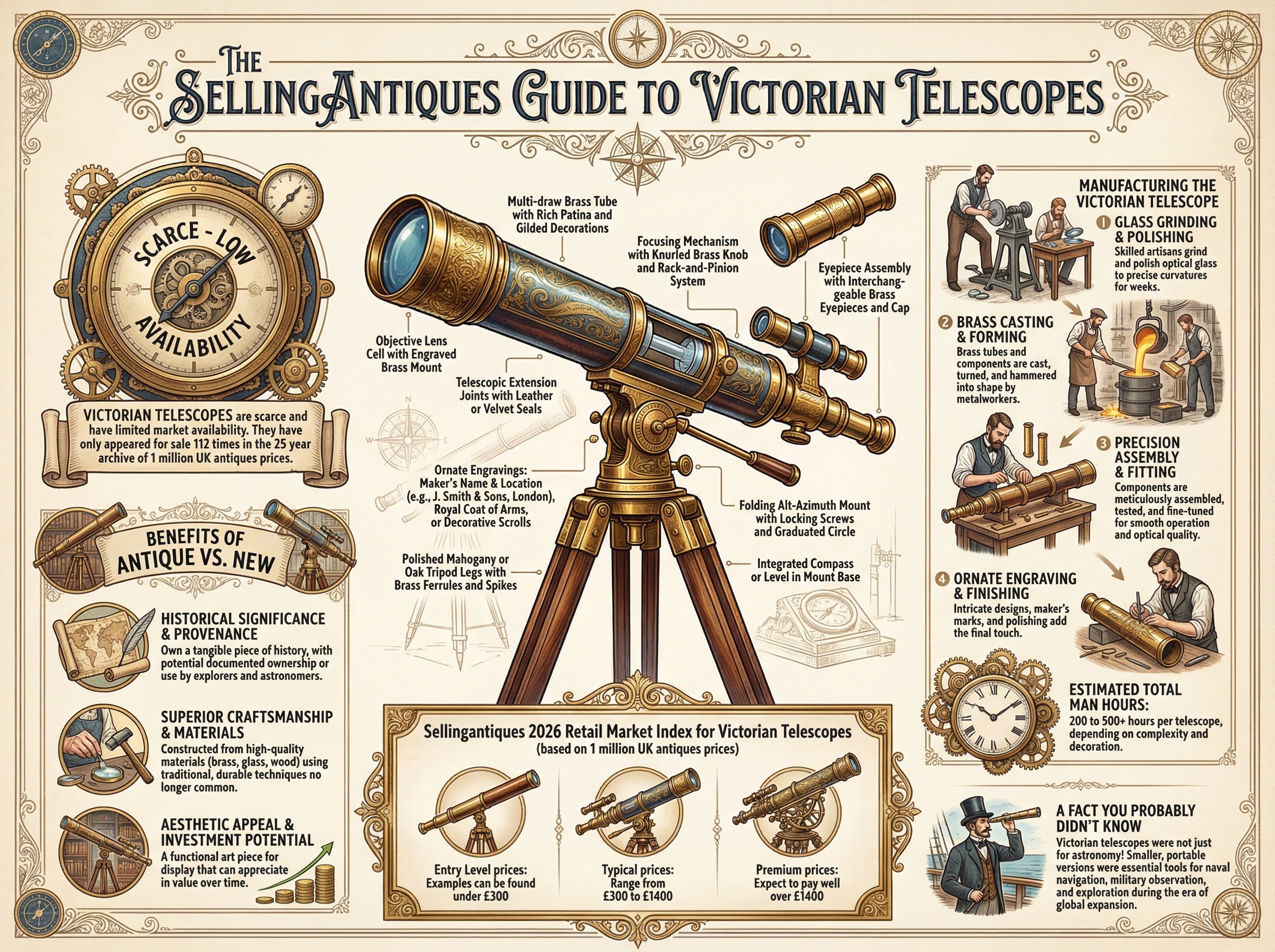Victorian Telescopes Guide Infographic