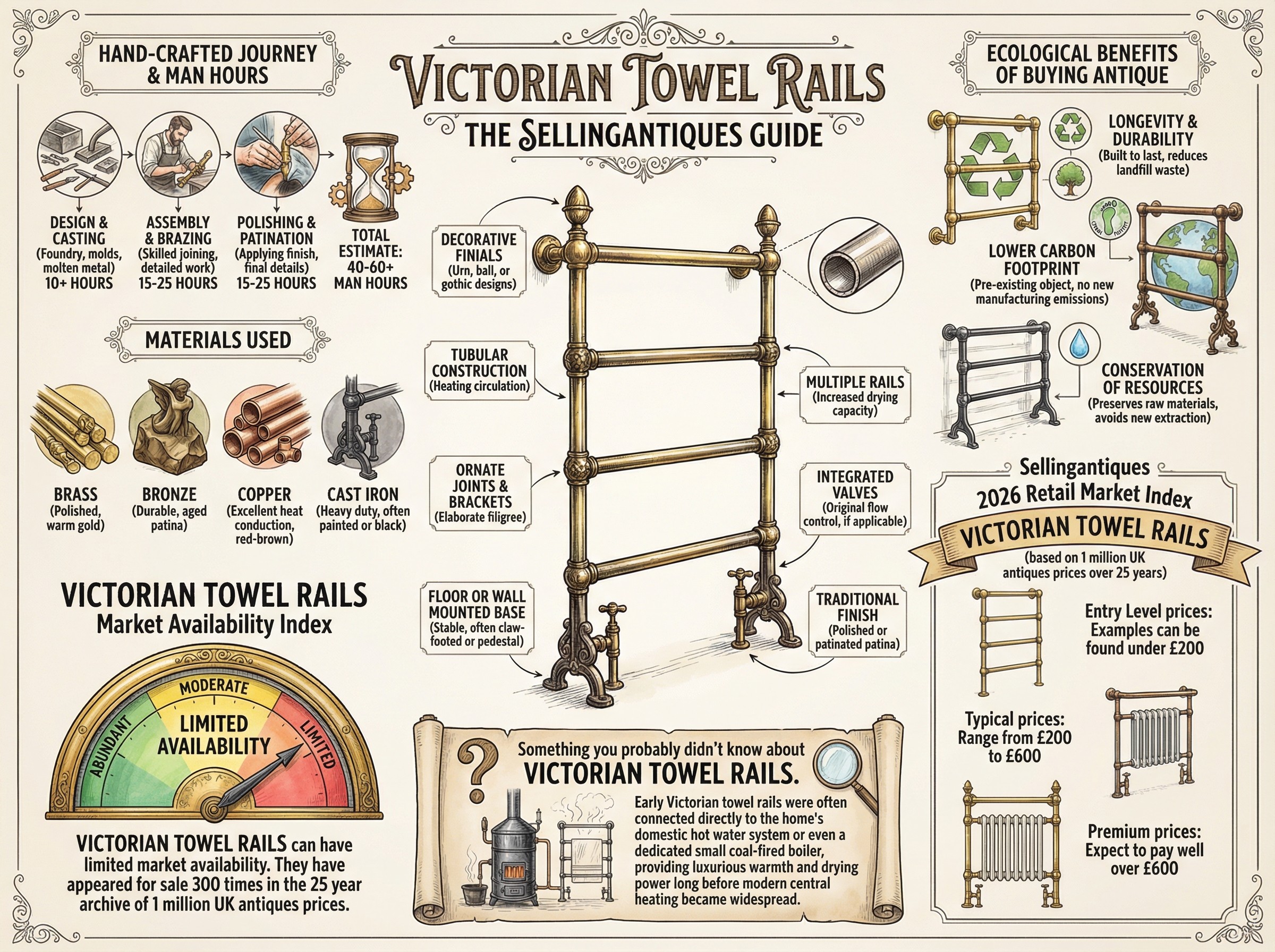 Victorian Towel Rails Guide Infographic
