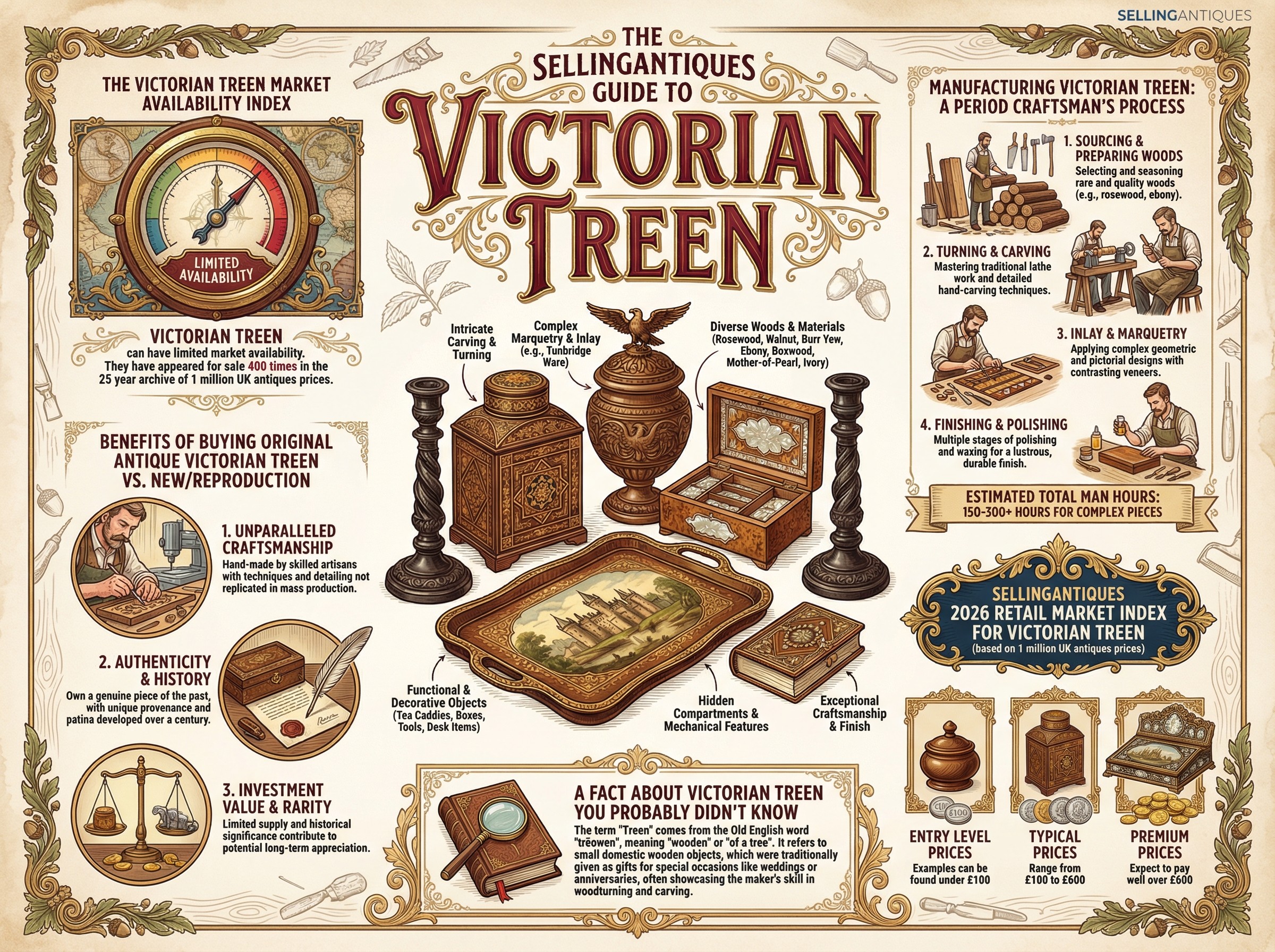 Victorian Treen Guide Infographic