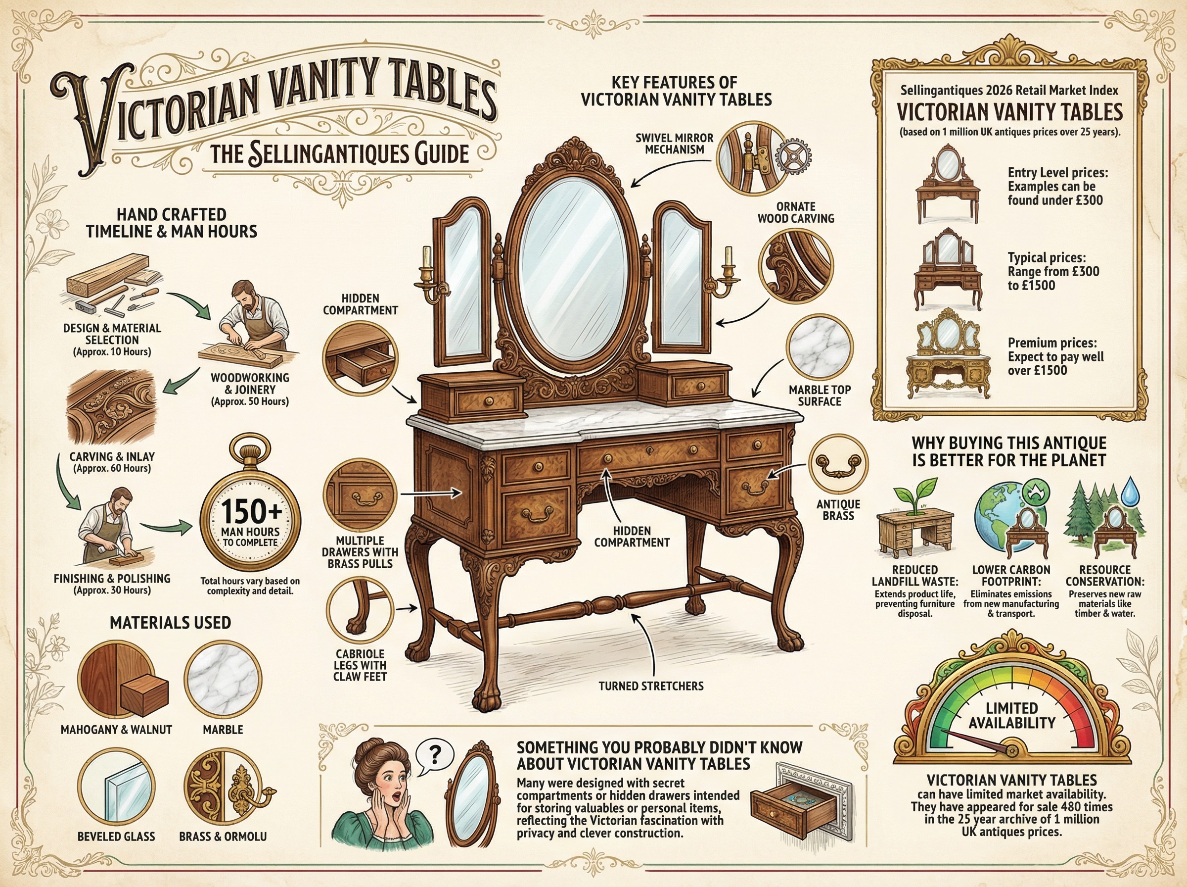 Victorian Vanity Tables Guide Infographic