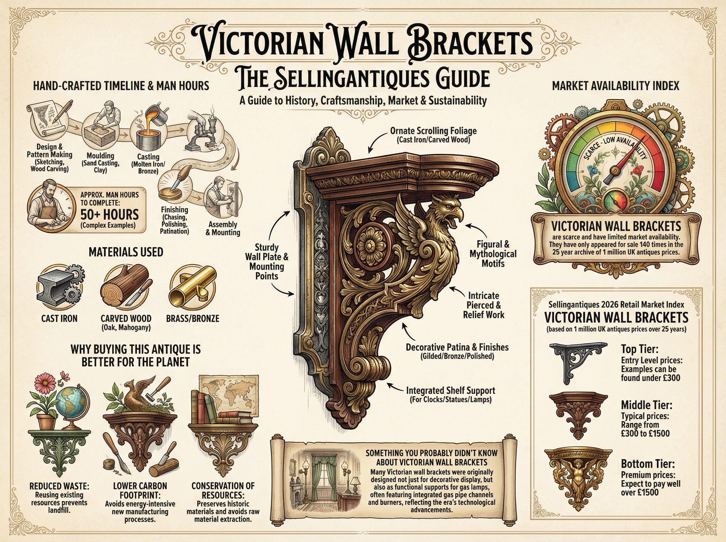 Victorian Wall Brackets Guide Infographic