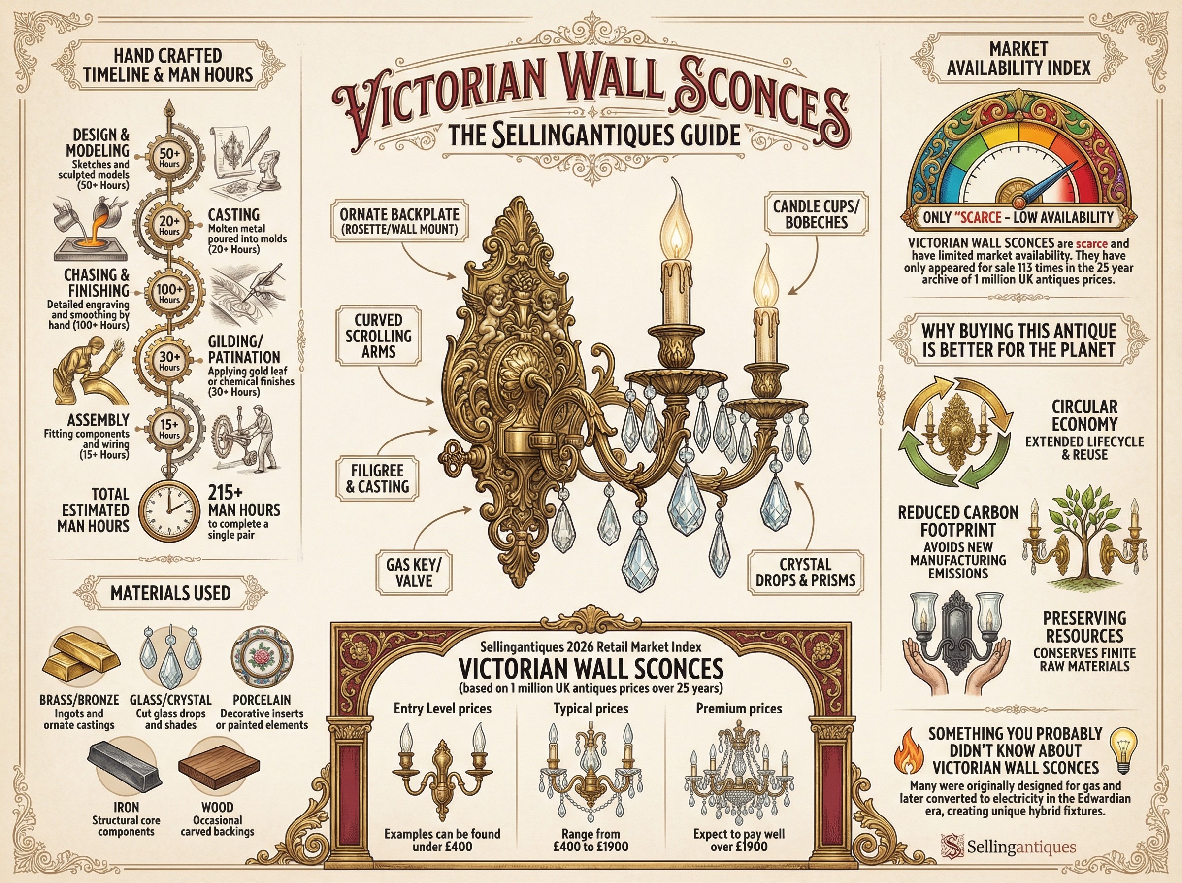 Victorian Wall Sconces Guide Infographic