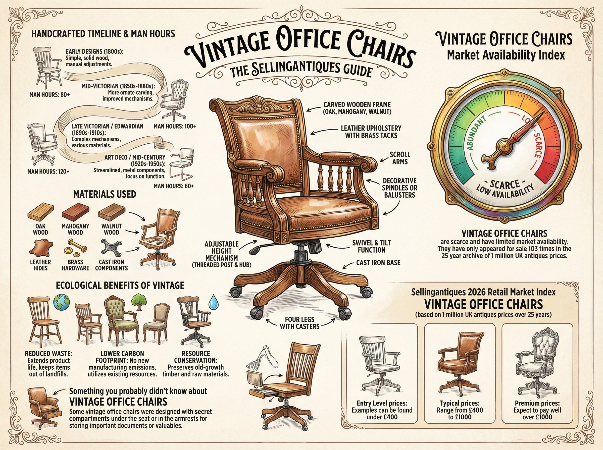 The Sellingantiques Guide to Vintage Office Chairs
