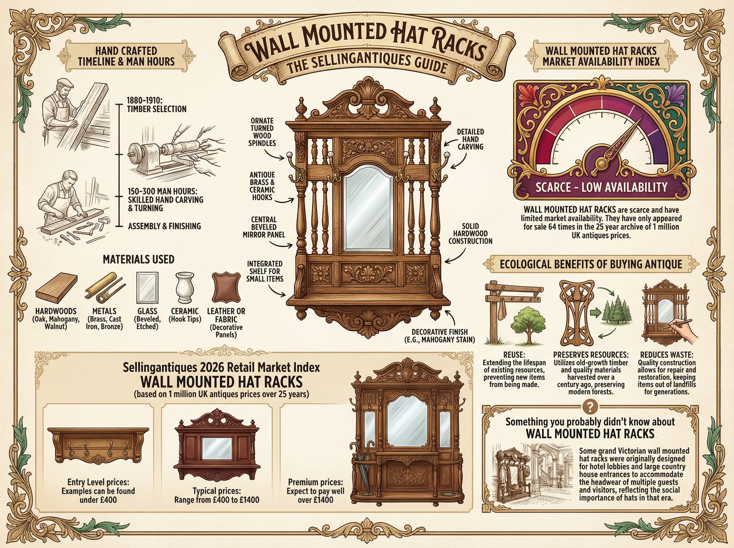 Wall Mounted Hat Racks Guide Infographic