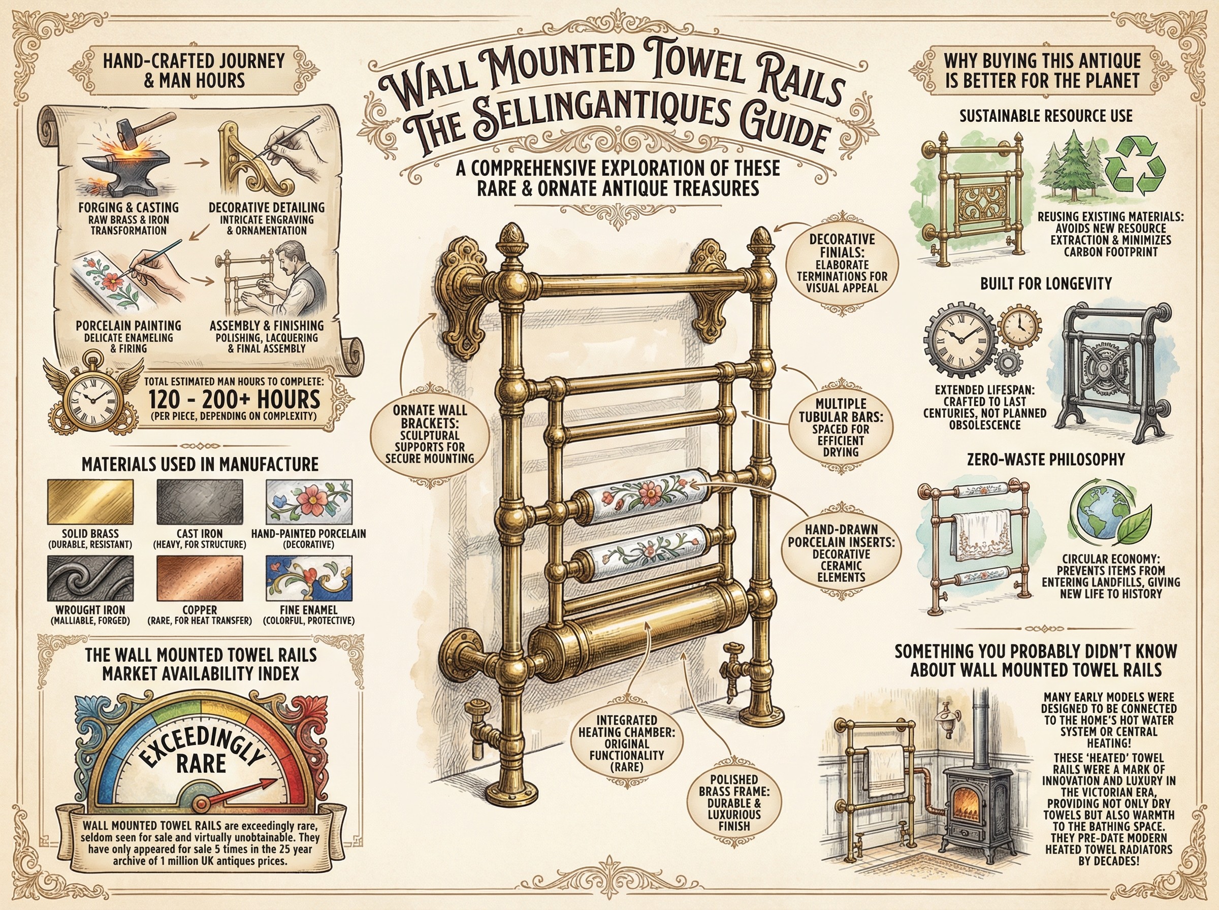 Wall Mounted Towel Rails Guide Infographic