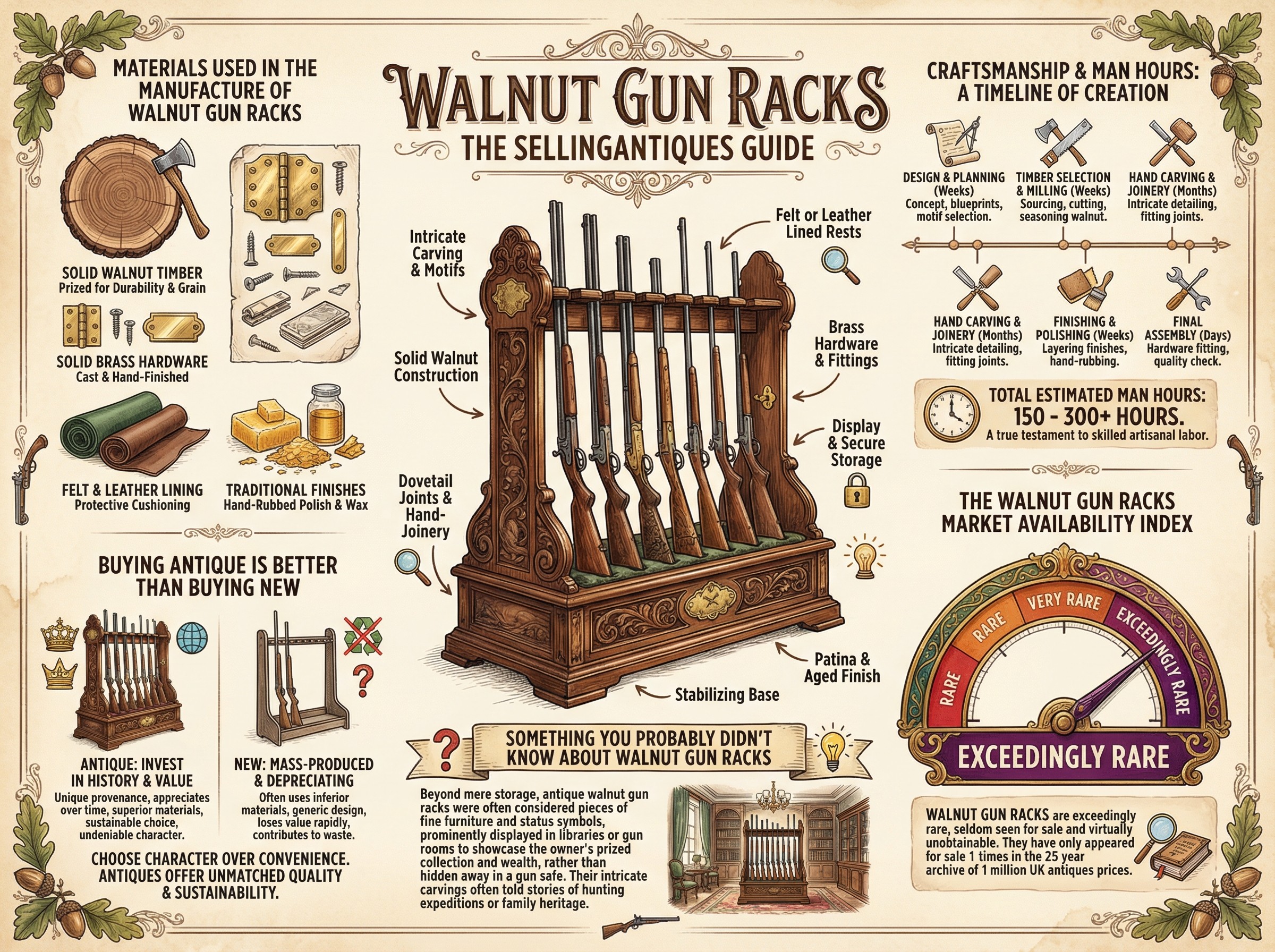Walnut Gun Racks Guide Infographic