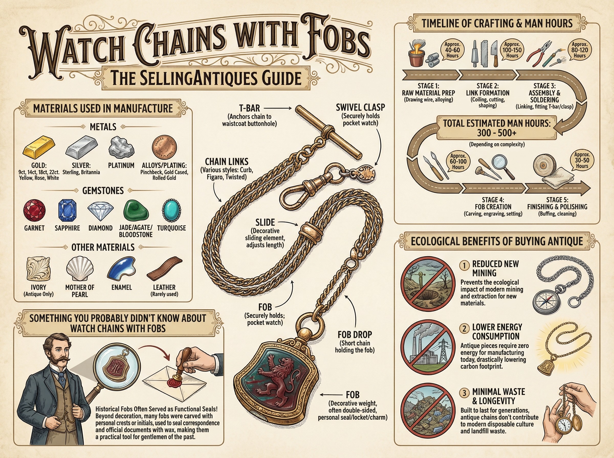 Watch Chain Token The Sellingantiques Guide to Watch Chains With Fobs
