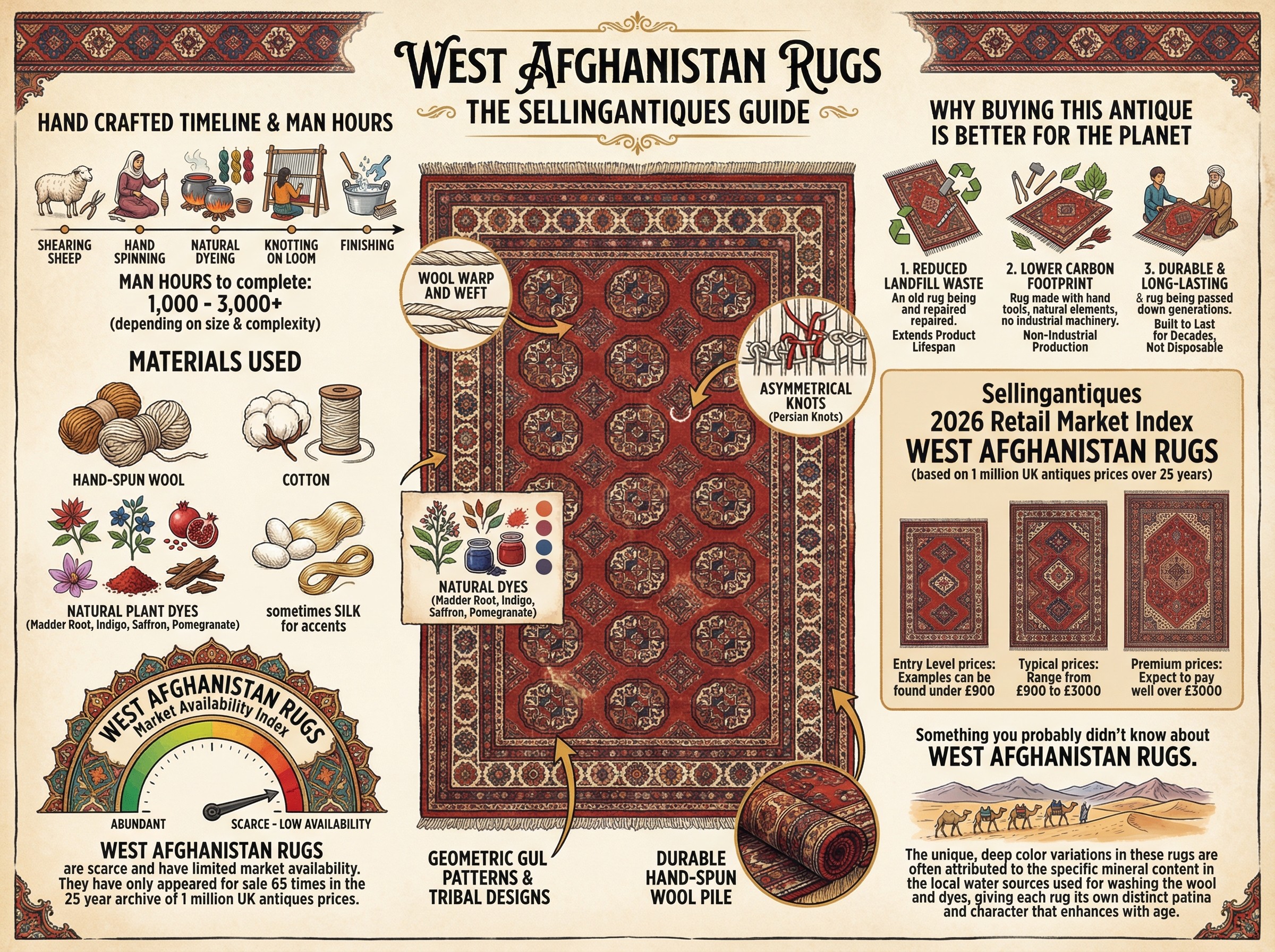 West Afghanistan Rugs Guide Infographic