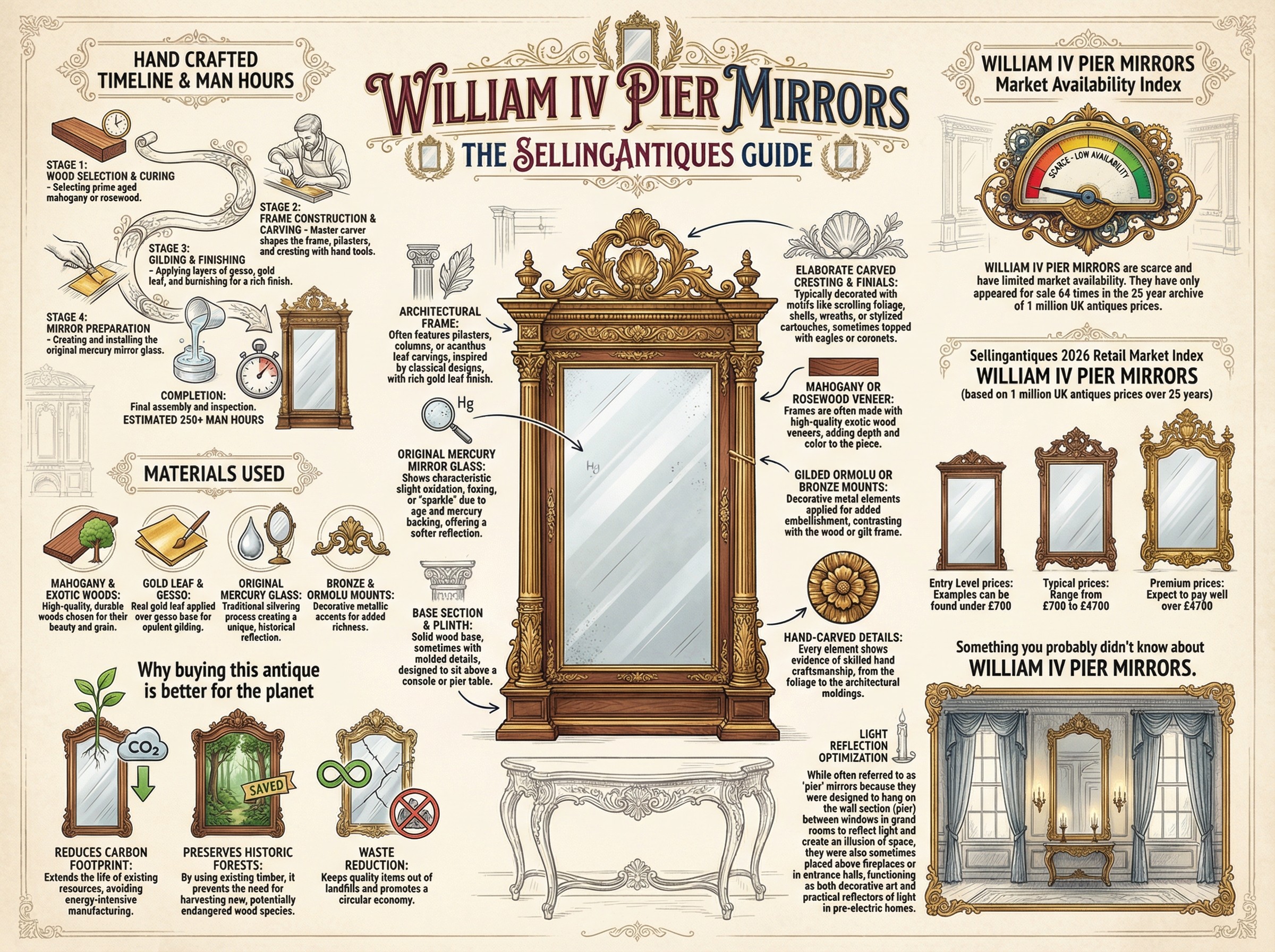 William Iv Pier Mirrors Guide Infographic