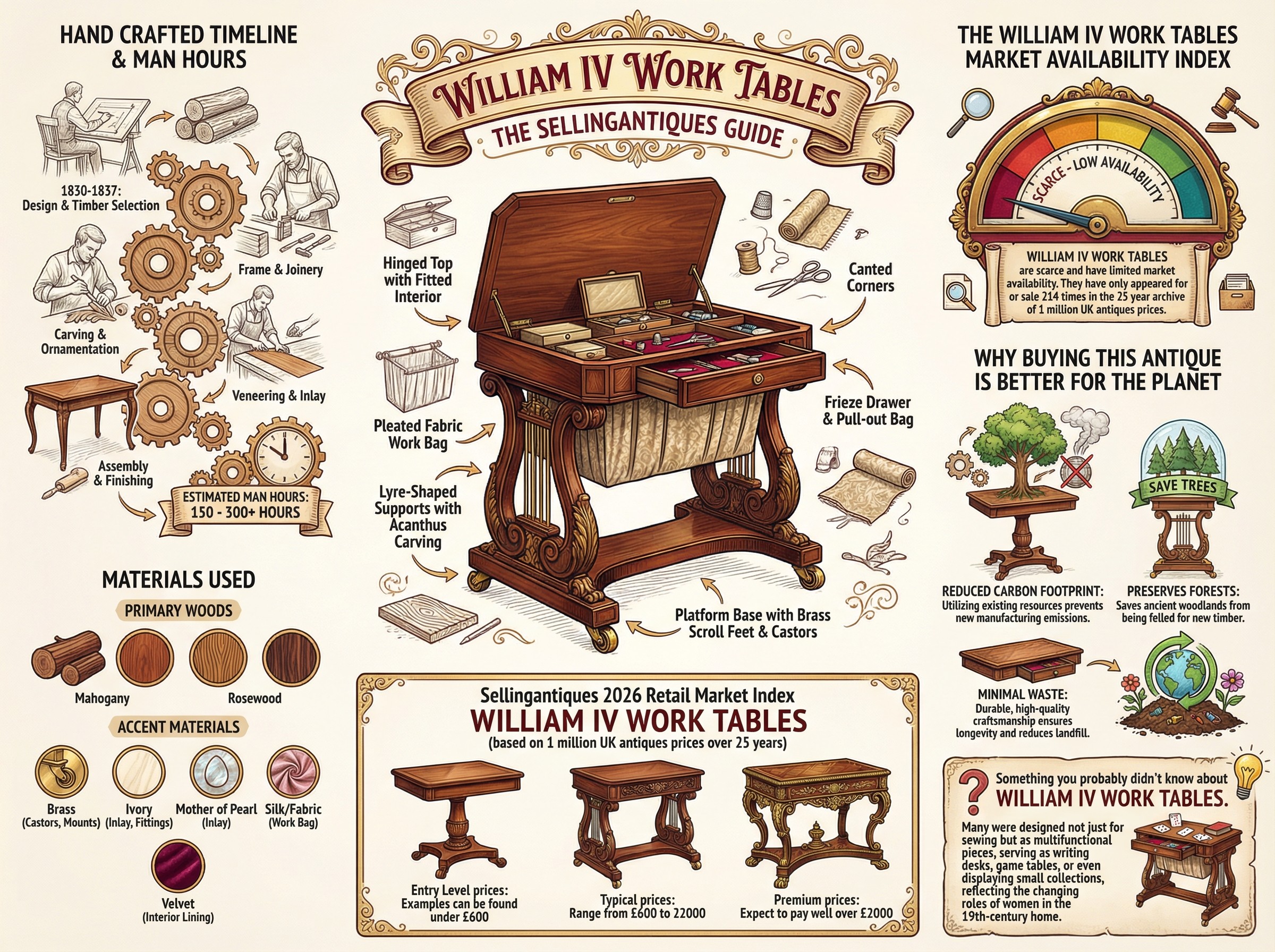 William Iv Work Tables Guide Infographic