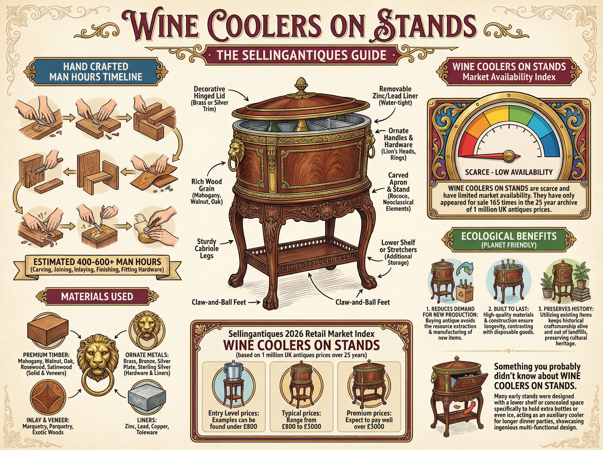 Wine Coolers On Stands Guide Infographic