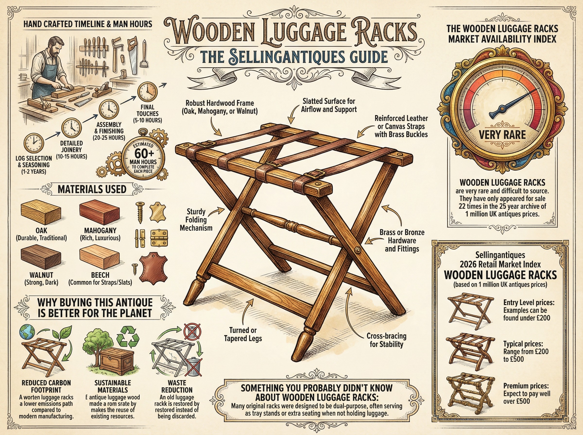 Wooden Luggage Racks Guide Infographic