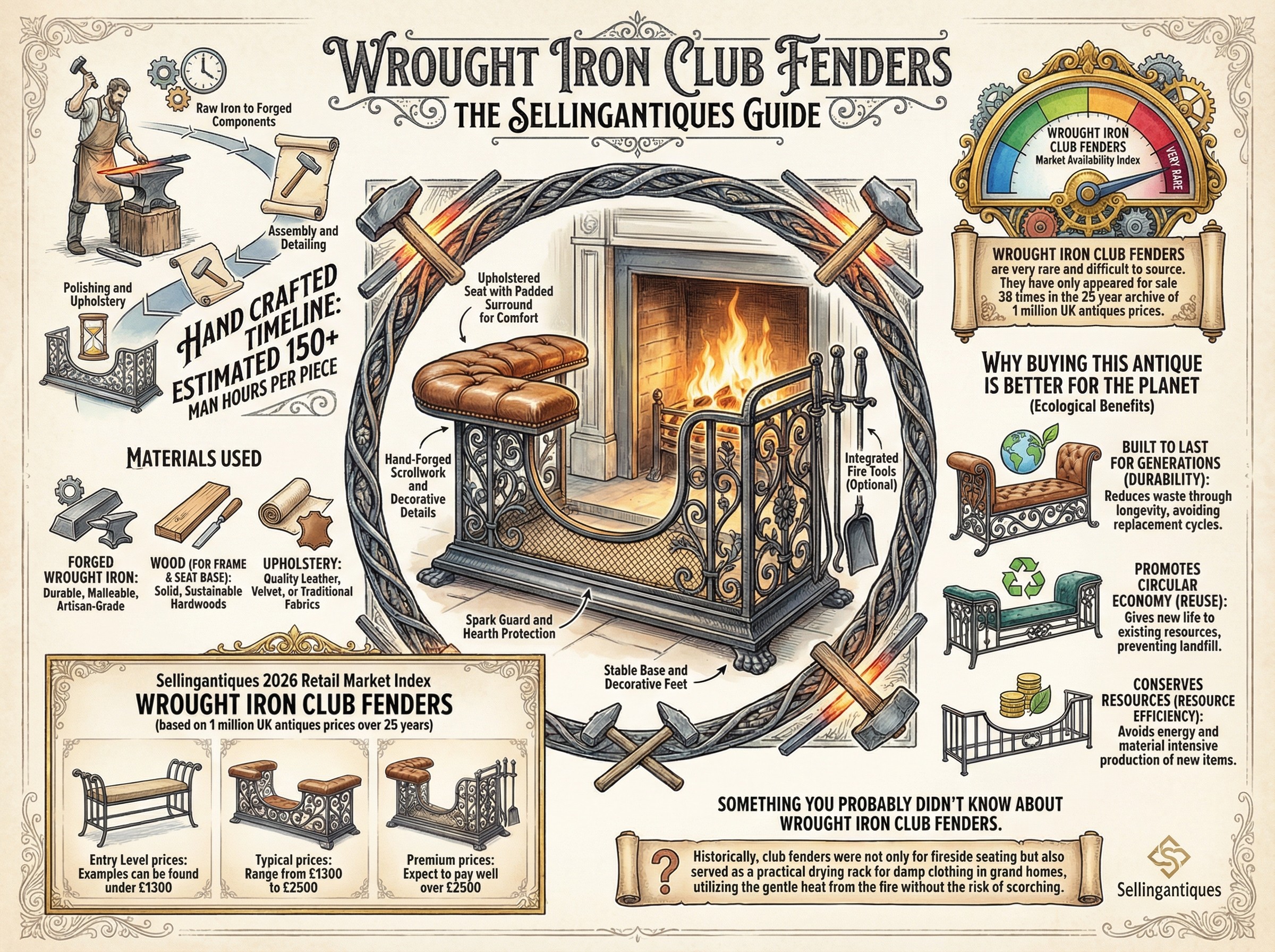 Wrought Iron Club Fenders Guide Infographic