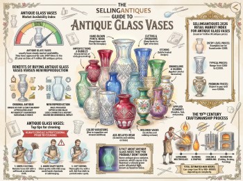 Antique Glass Vases from 69 Shops