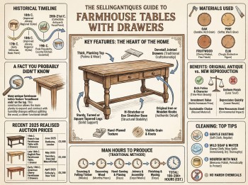Farmhouse Tables With Drawers from 70 Shops