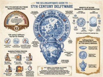 17th Century Delftware Guide Infographic