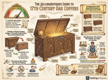 17th Century Oak Coffers Guide Infographic