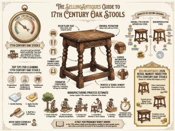 17th Century Oak Stools Guide Infographic