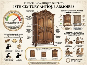 18th Century Antique Armoires Guide Infographic