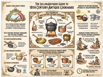 18th Century Antique Cookware Guide Infographic