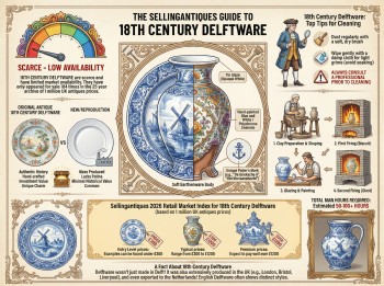 18th Century Delftware Guide Infographic