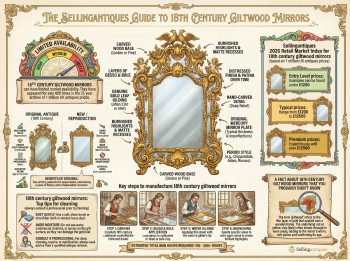 18th Century Giltwood Mirrors Guide Infographic