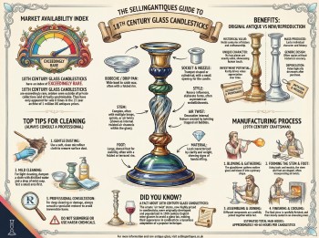18th Century Glass Candlesticks Guide Infographic