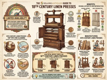 18th Century Linen Presses Guide Infographic