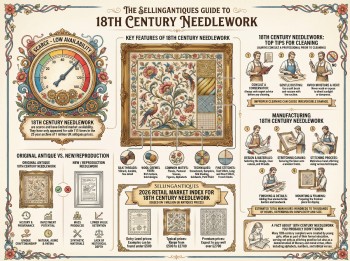 18th Century Needlework Guide Infographic