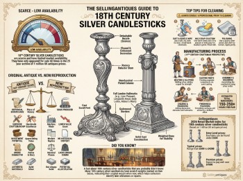 18th Century Silver Candlesticks Guide Infographic