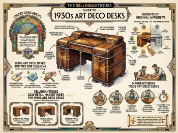 1930s Art Deco Desks Guide Infographic