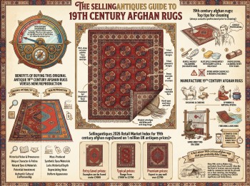 19th Century Afghan Rugs Guide Infographic