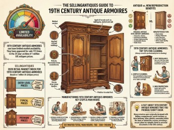 19th Century Antique Armoires Guide Infographic