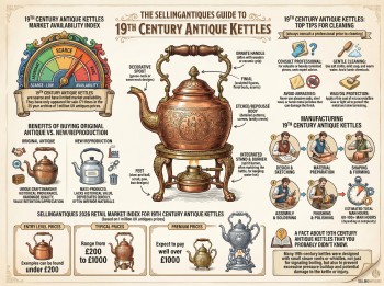 19th Century Antique Kettles Guide Infographic