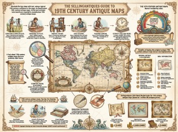 19th Century Antique Maps Guide Infographic