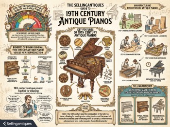 19th Century Antique Pianos Guide Infographic
